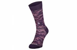 SCOTT Chaussettes De Sport Trail Camo Crew Dark Purple 2023